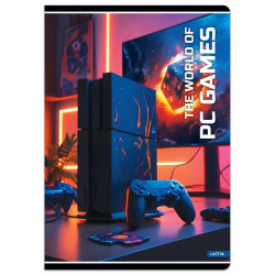 Sąsiuvinis(platus) A5 32lap 80g linija PC GAMES