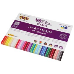 Plastilinas CLASSIC KIDS Line 40sp 800g