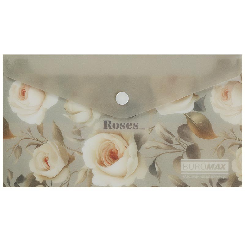 Aplankas-vokelis su spaustuku DL ARABESKI rožės