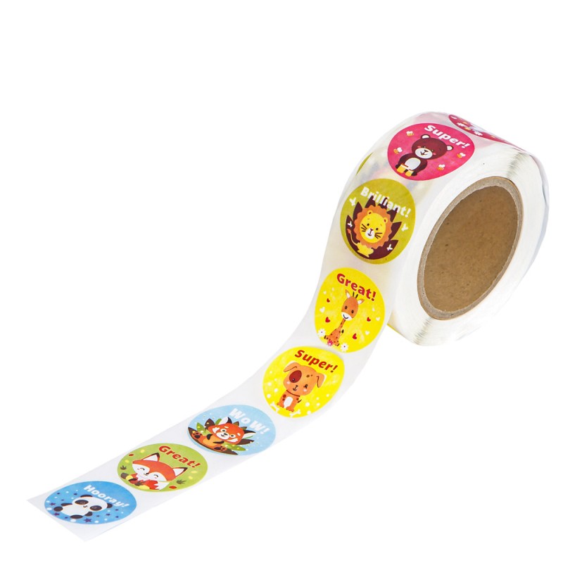 Lipdukai ritinėlyje ANIMACIJA  2.5cm 500vnt