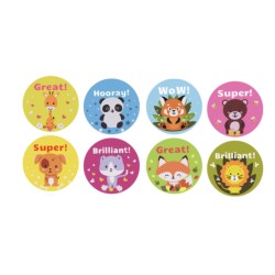 Lipdukai ritinėlyje ANIMACIJA  2.5cm 500vnt