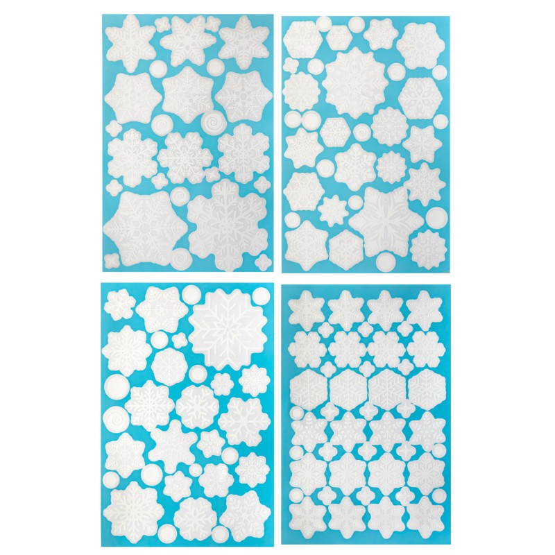 Lipdukai ant langų SNAIGĖS 137pcs