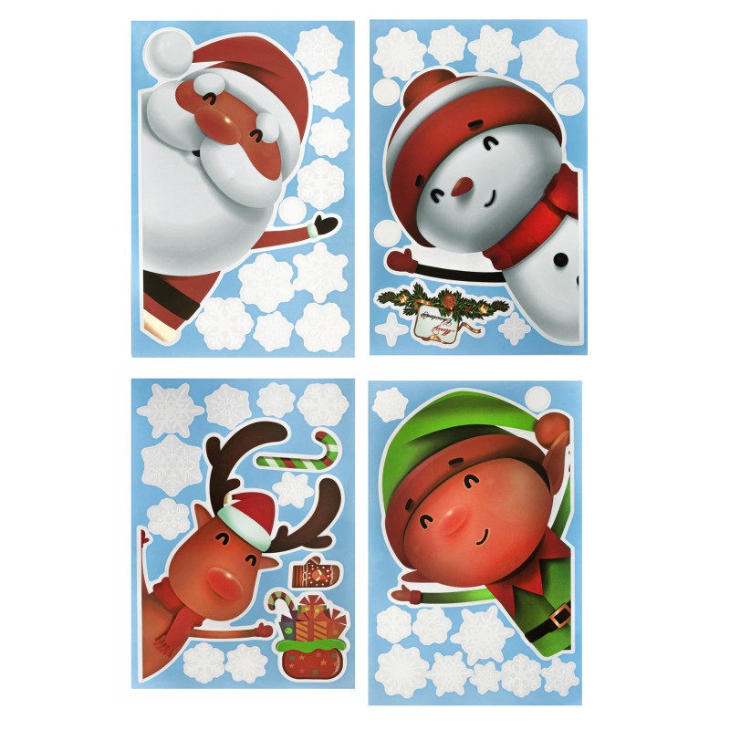 Lipdukai ant langų ŽIEMA 46pcs