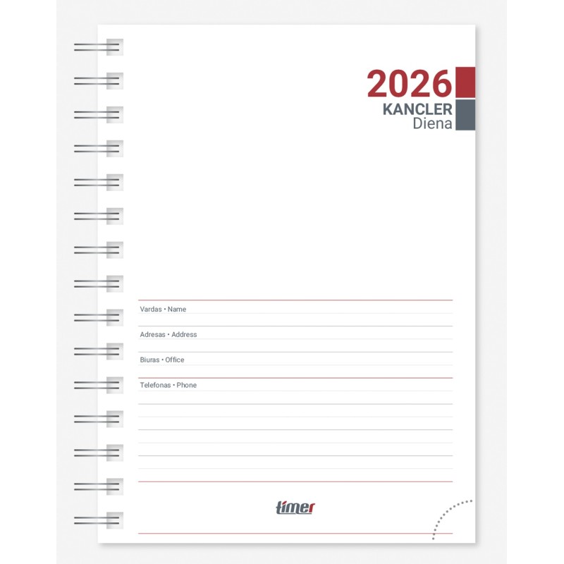 Darbo knyga-vidus KANCLER SPIREX DAY