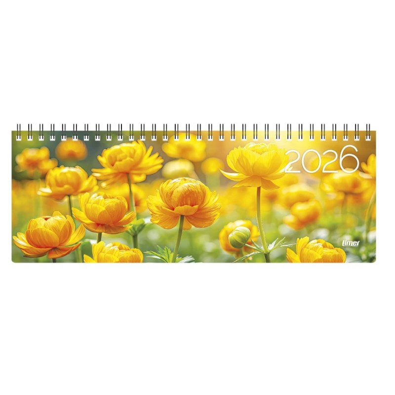 Kalendorius stalinis MEMO CARD globeflower