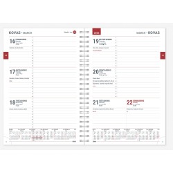 Darbo knyga SPIREX A5 WEEK vidus