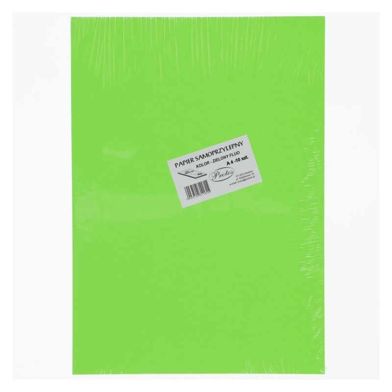 Lipnus popierius A4/10l PROTOS Fluo žalias