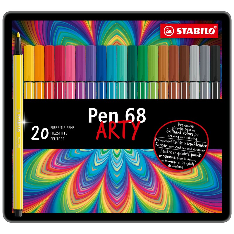 Flomasteriai PEN 68 arty 20vnt