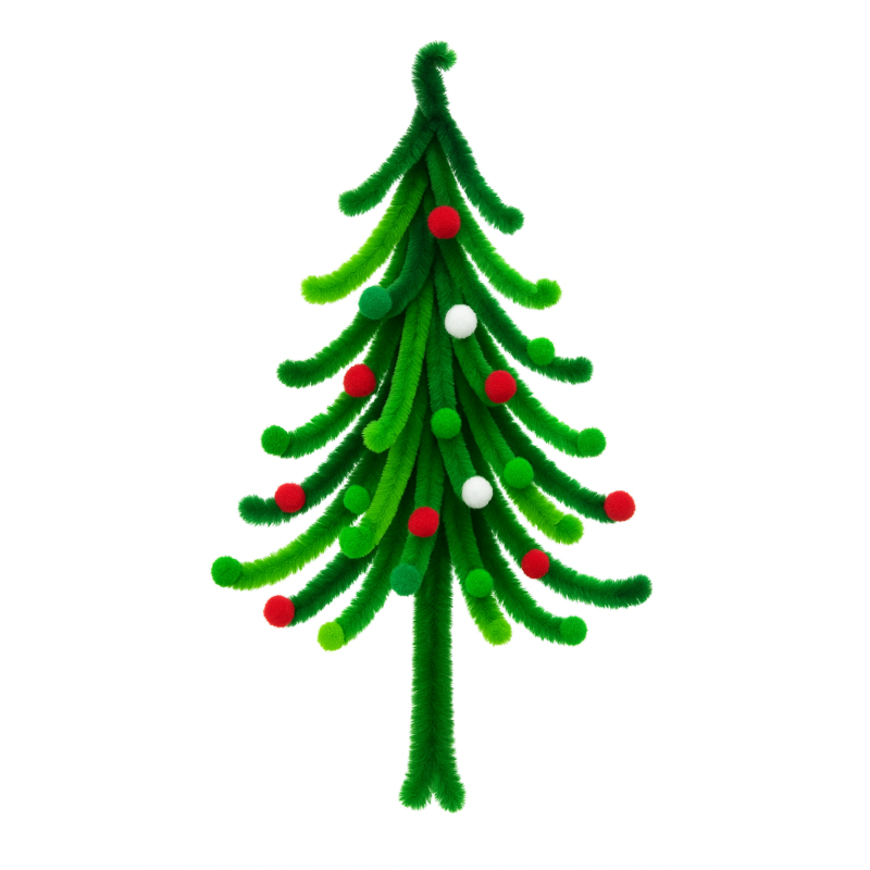 Poliesterio burbuliukai raudoni+balti+žali 1cm, 1000vnt