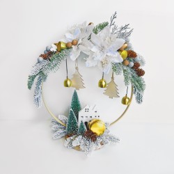 Dekoras PUŠŲ ŠAKELĖS 25cm, 6vnt.