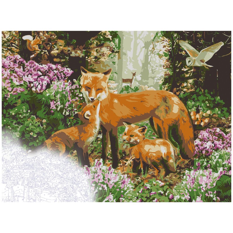 Tapyba pagal skaičius LAPIŲ ŠEIMYNA