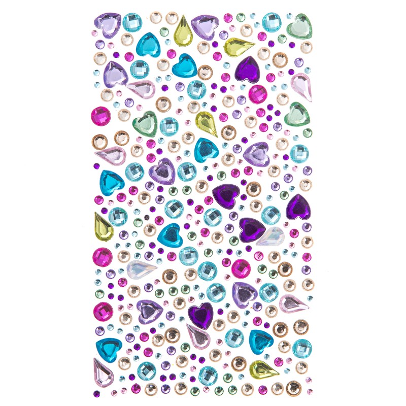 Dekor.lipnūs kristalai mix 355vnt.