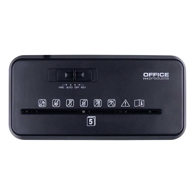 Dokumentų naikiklis OFFICE PRODUCTS A4, iki 5lap., 8l, juodas