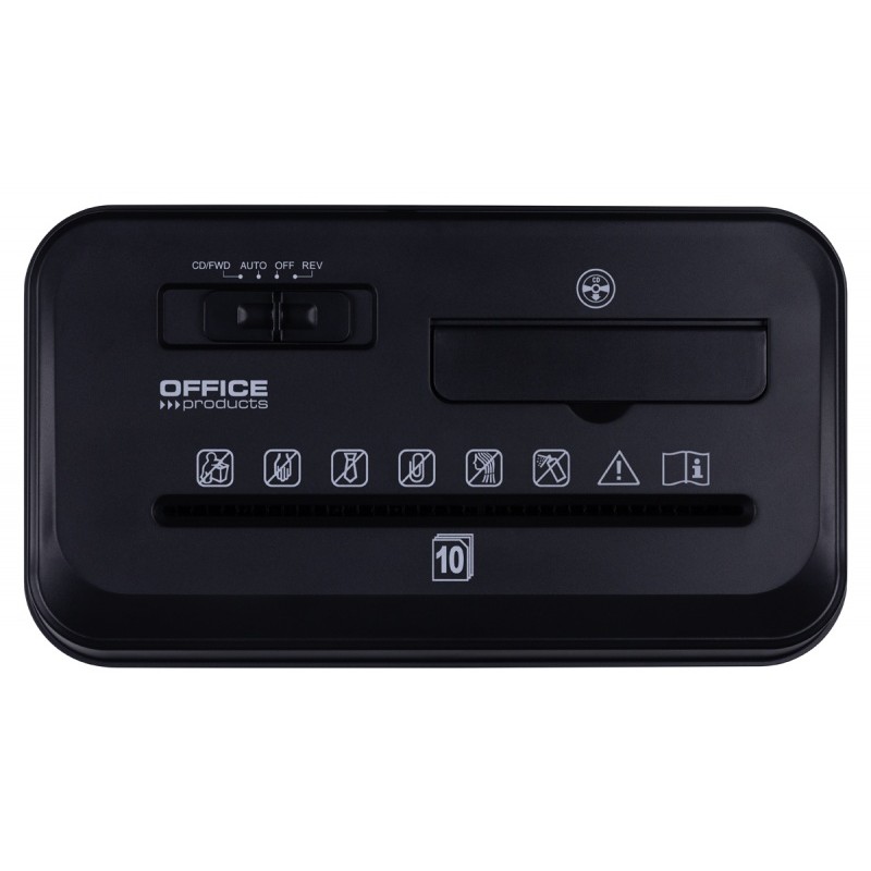 Dokumentų naikiklis OFFICE PRODUCTS A4, iki 10lap., 14l, juodas
