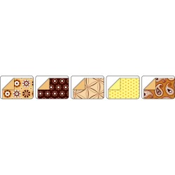 Origami 20x20/50l Folia rudi motyvai