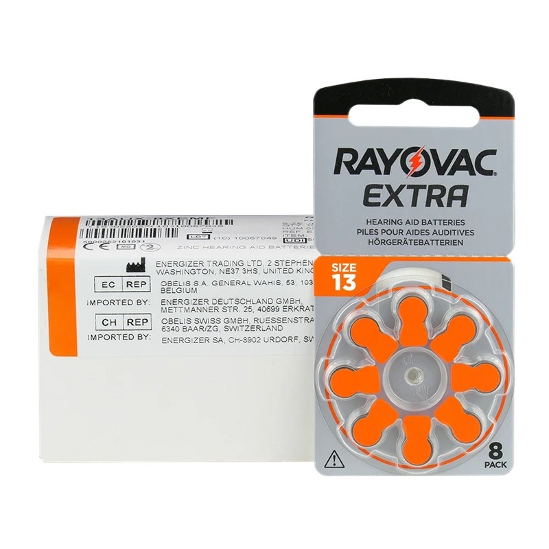 Elementai klausos aparatams RAYOVAC Extra, 13PR48, 8vnt