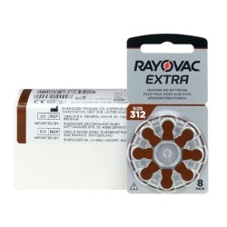 Elementai klausos aparatams RAYOVAC Extra, 312PR41, 8vnt