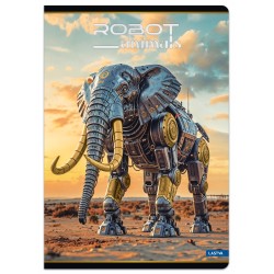 Sąsiuvinis A5 52lap. 80g ROBOT ANIMALS lang.