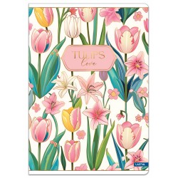 Sąsiuvinis A5 52lap. 80g TULIPS lang.