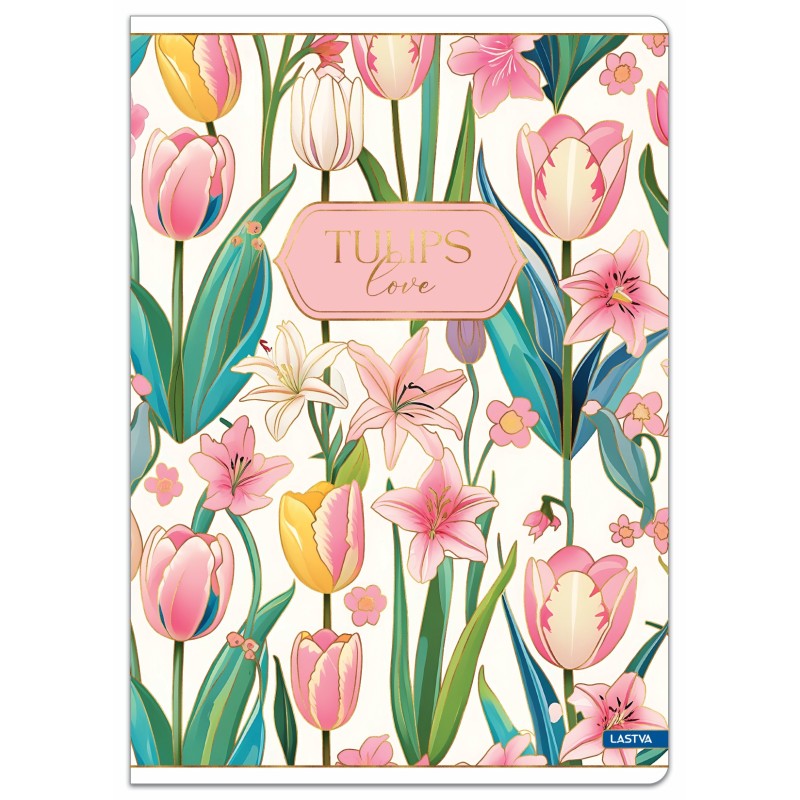 Sąsiuvinis A4 52lap. 80g TULIPS lang.