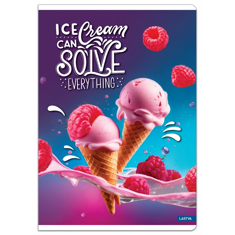 Sąsiuvinis A4 52lap. 70g ICE CREAM lang.
