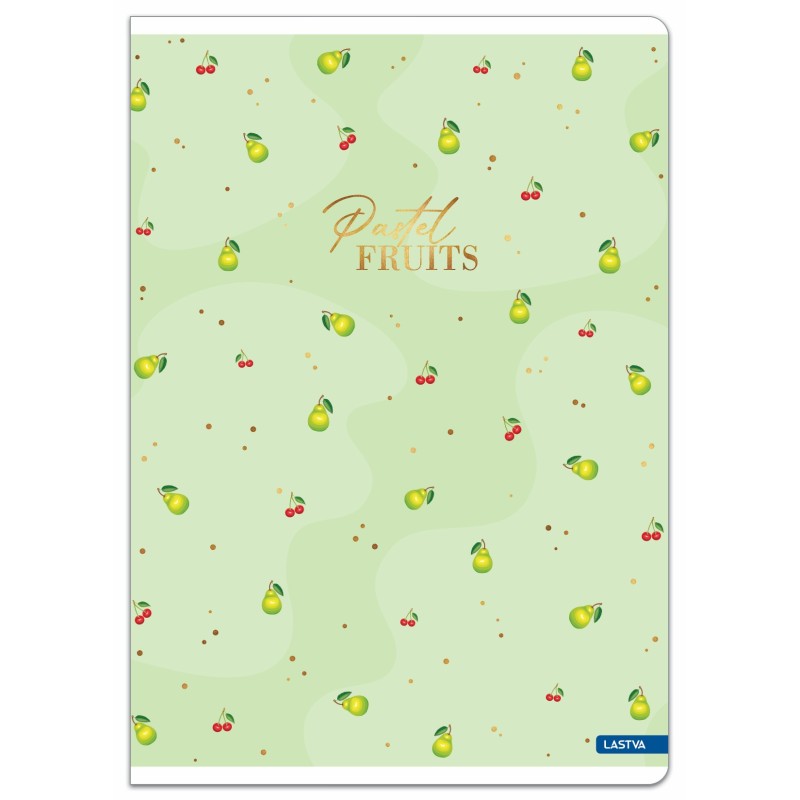 Sąsiuvinis A4 52lap. 80g PASTEL FRUITS lang.