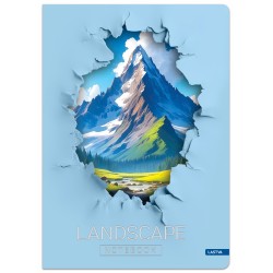 Knyga A4 96lap. 70g LANDSCAPE linija