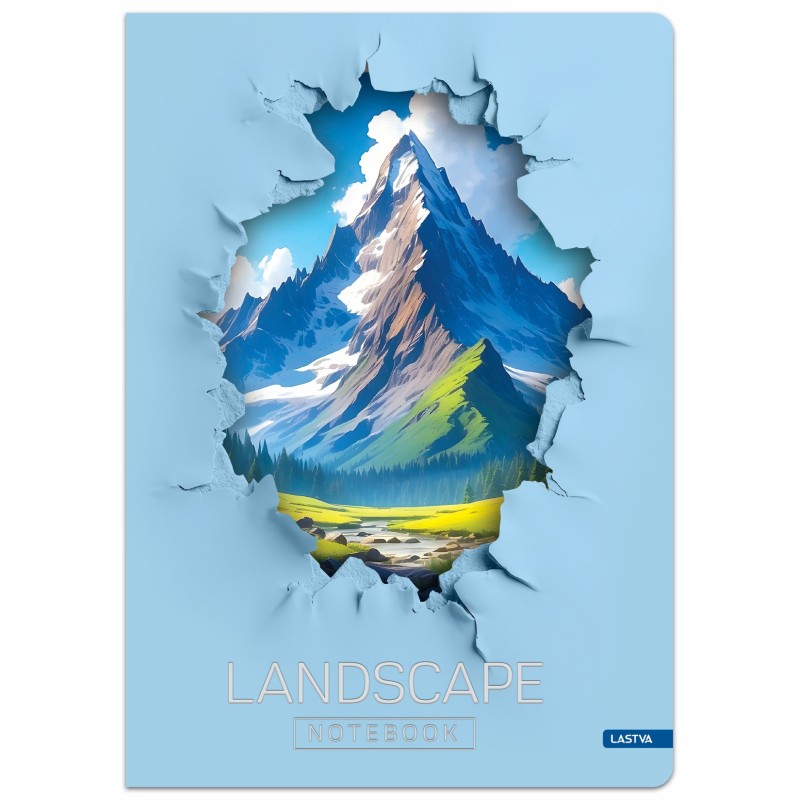 Knyga A4 96lap. 70g LANDSCAPE linija