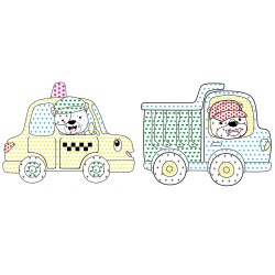 Knygutė spalvinimo vandeniu JUOKINGI AUTOMOBILIAI art_selena_ua 20x20 3+