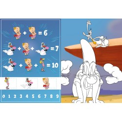Knygutė spalvinimui su lipdukais LOONEY TUNES: Juokingas zuikis Warner Bros
