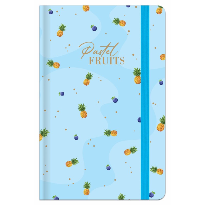 Užrašų knygutė A6 96lap. 70g PASTEL FRUITS lang.