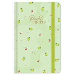 Užrašų knygutė A6 96lap. 70g PASTEL FRUITS lang.