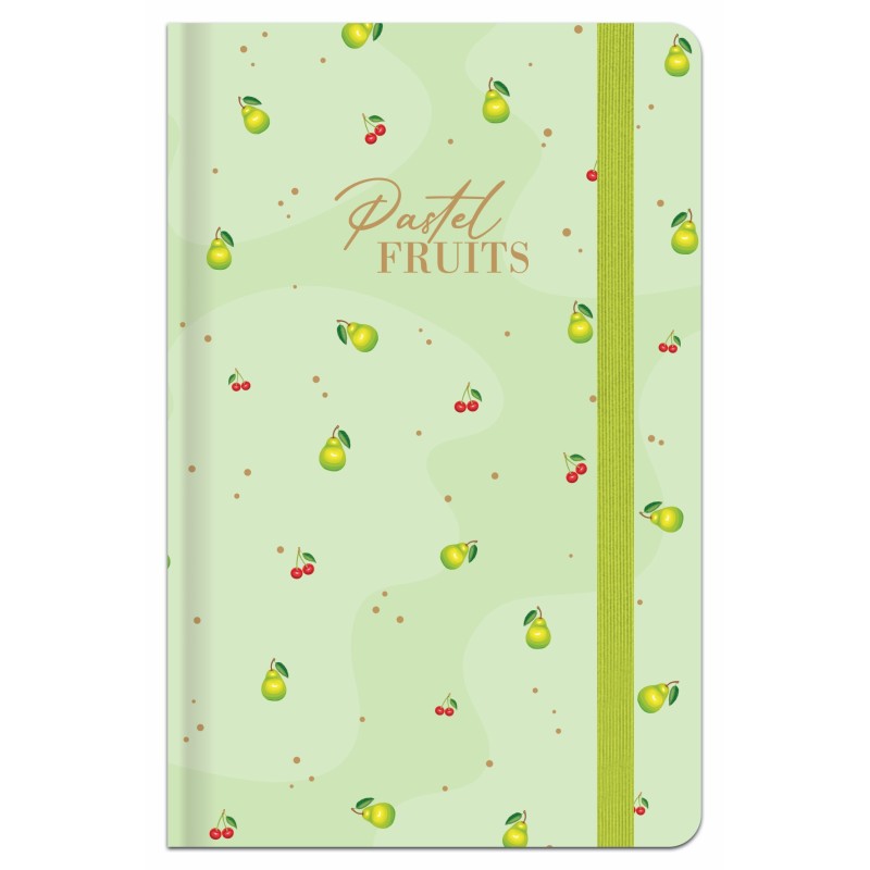 Užrašų knygutė A6 96lap. 70g PASTEL FRUITS lang.